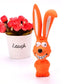 Latex Rabbit Toy Squeeze - Orange